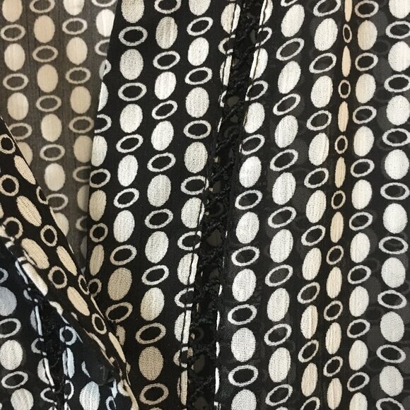 Semi Sheer Belted Modern Button Down Dress Shirt - Picture 8 of 16